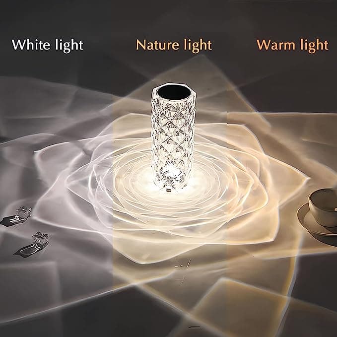 Lampe led en cristal Diamant style RGB 16 Couleurs — صورة 5