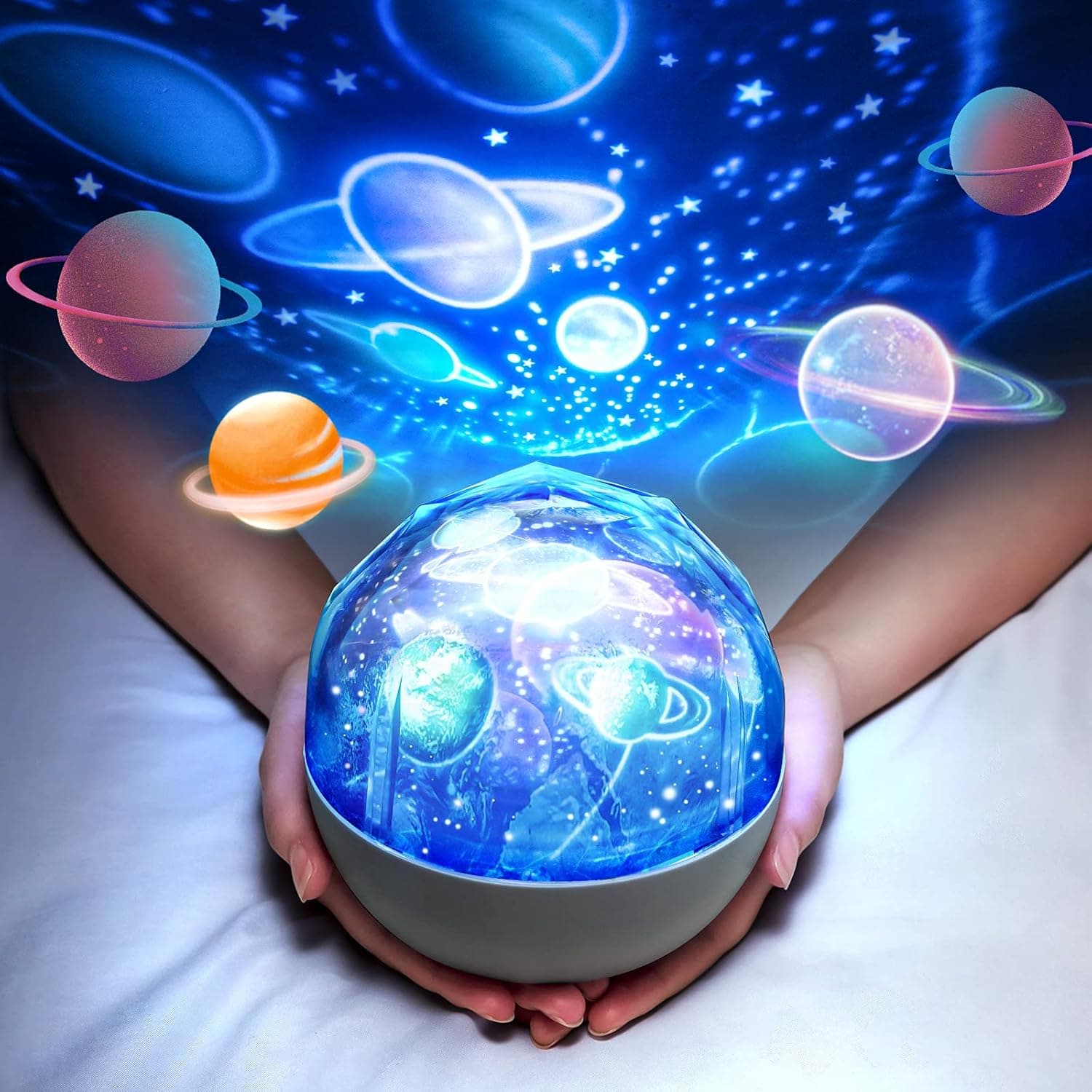 جهاز عرض النجوم للأطفال | Projecteur Veilleuse Star-Dream | 360° مع 5 أفلام — صورة 1