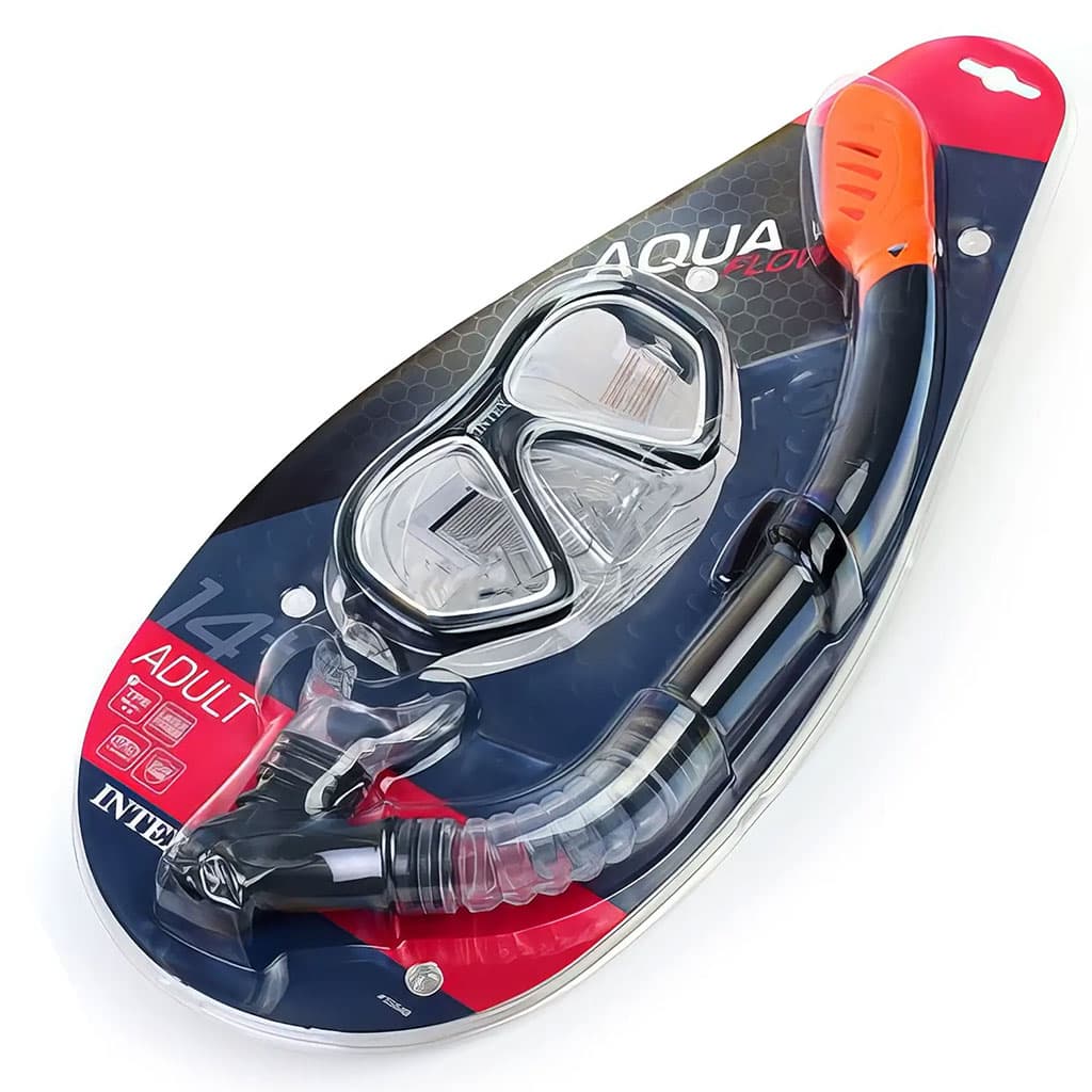 Kit de Plongée Intex Reef Rider Masque Panoramique et Tuba pour Adultes Intex 55648 - طقم الغوص البانورامي الاحترافي - Vacance & Loisir - صورة 3