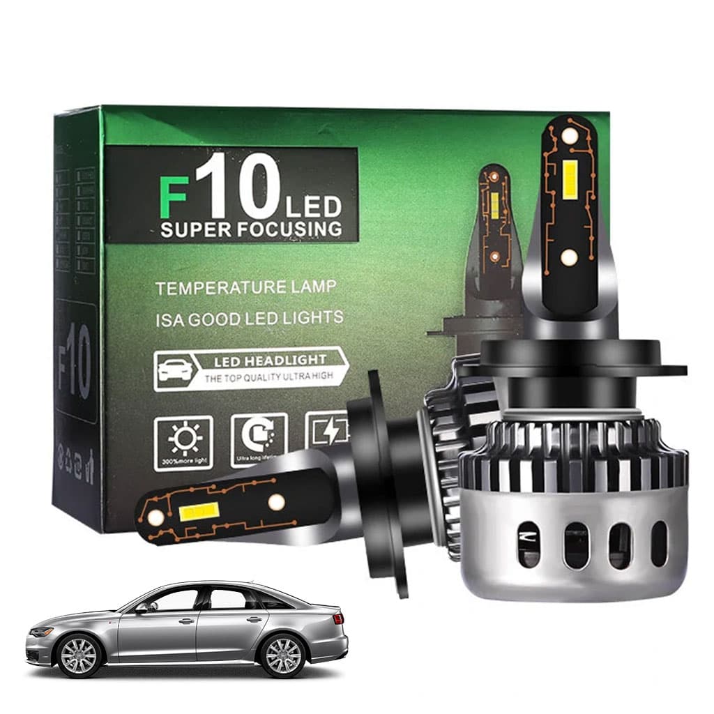 مصابيح أمامية للسيارة | Kit Phare H7 F10 LED | 6500K Super Blanc — صورة 1
