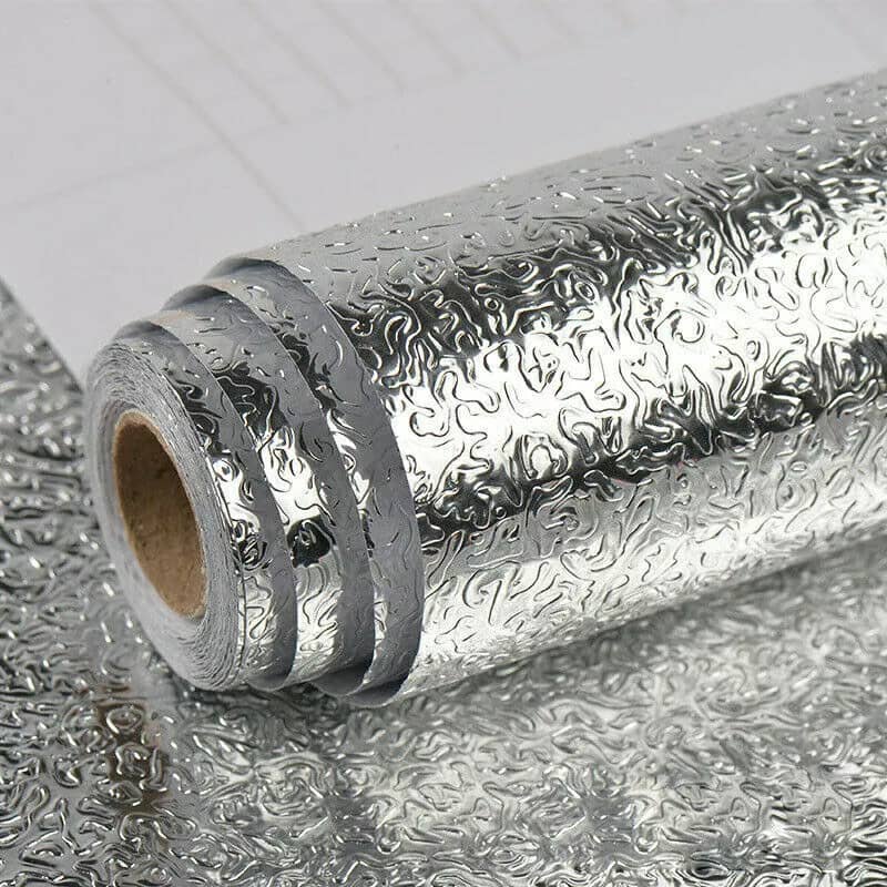 Autocollant d'aluminium auto-adhésif 5M Anti-l'huile pour cuisine — صورة 2