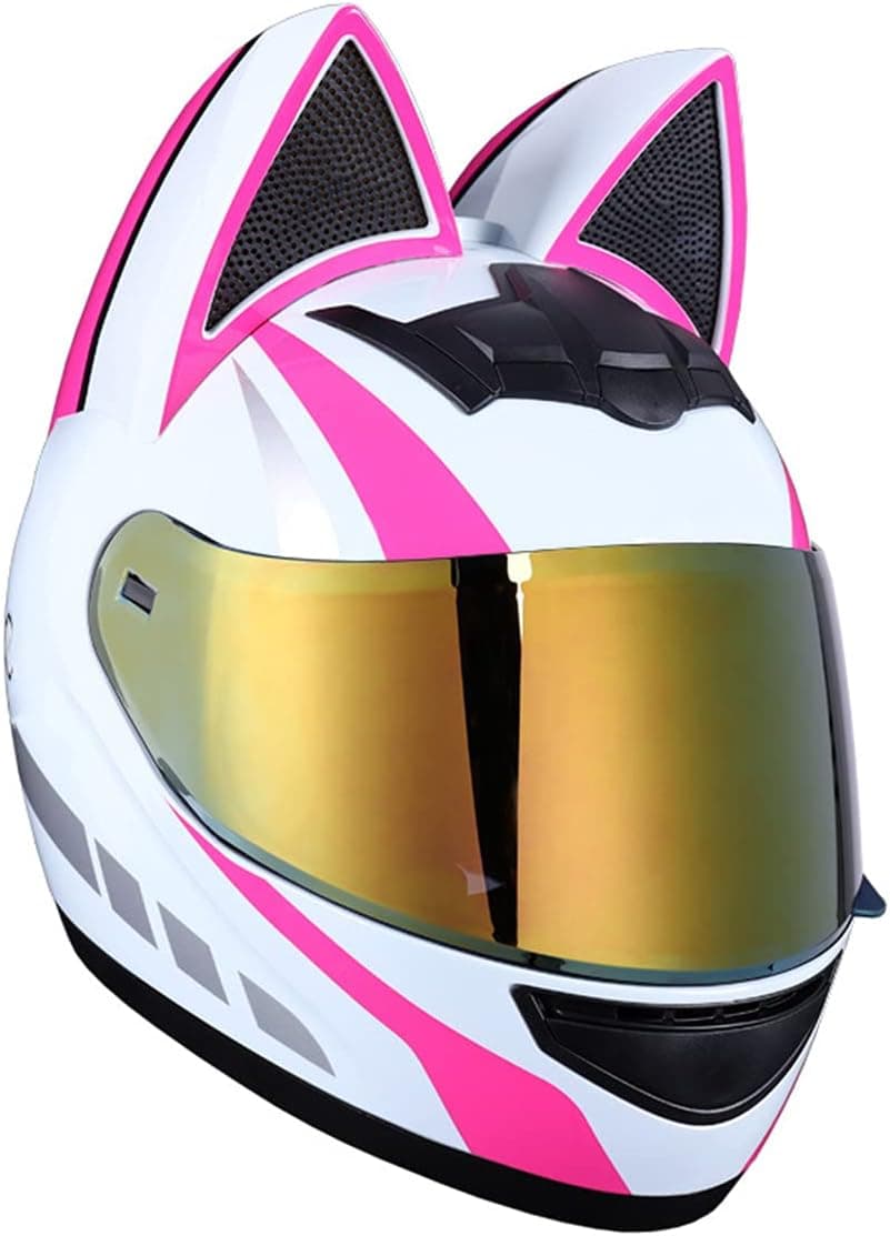 خوذة دراجة للنساء | Casque Moto Oreilles de Chat | تصميم أنثوي — صورة 4