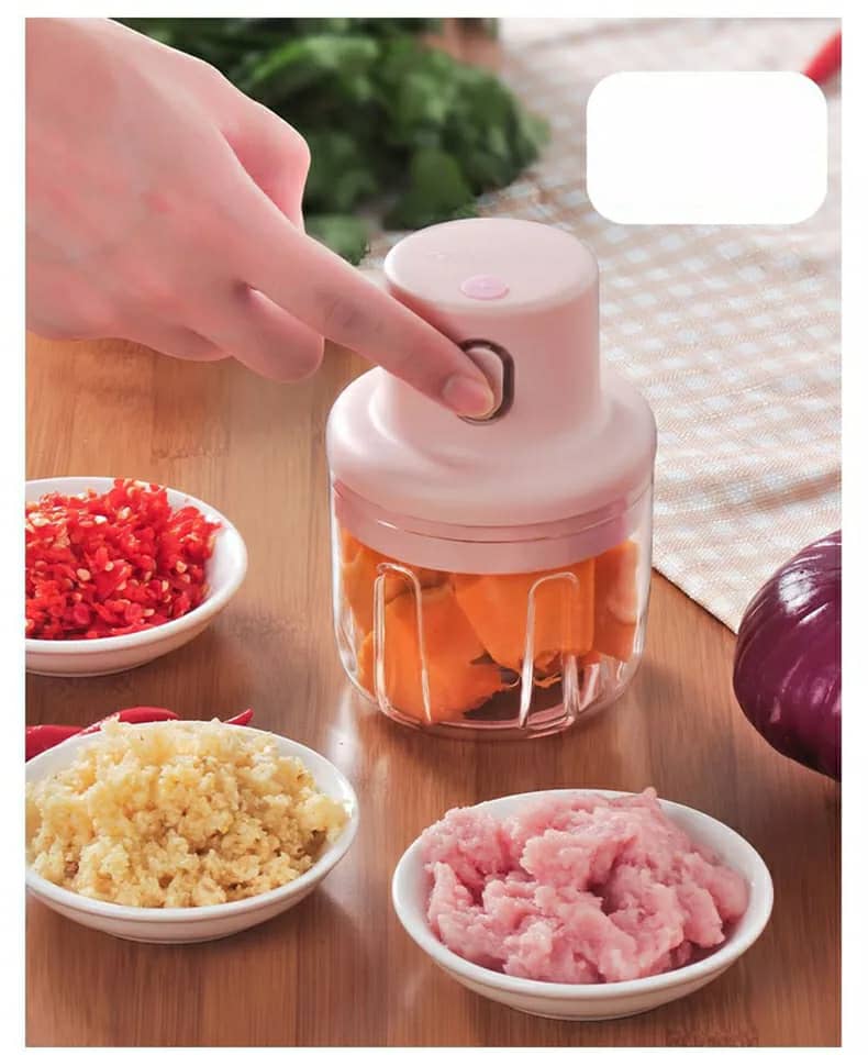 Mini Hachoir électrique Portable Rechargeable 250 ML — صورة 3