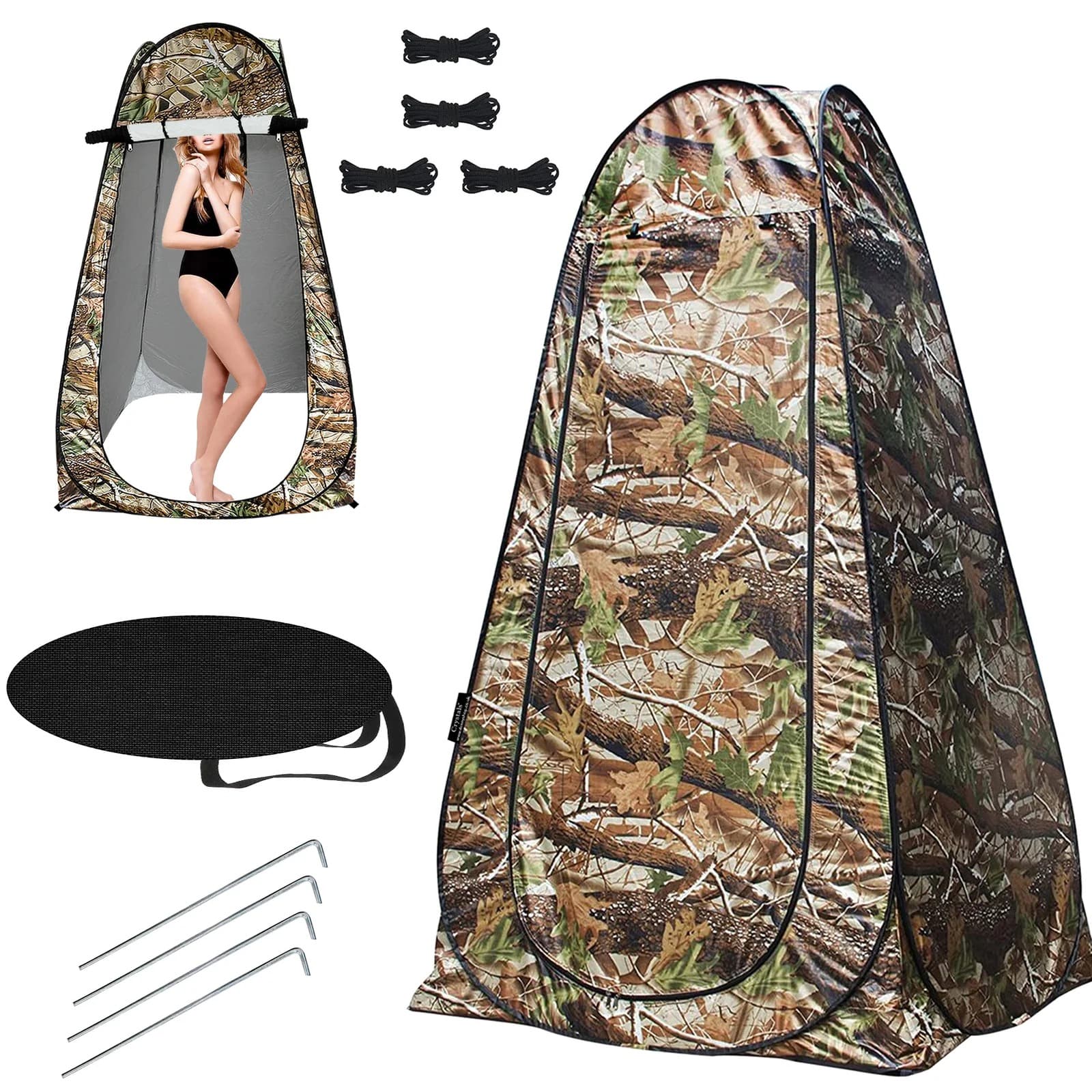 خيمة تغيير ملابس قابلة للطي | Tente Camouflage UPF 50+ | 120x120x190cm — صورة 1