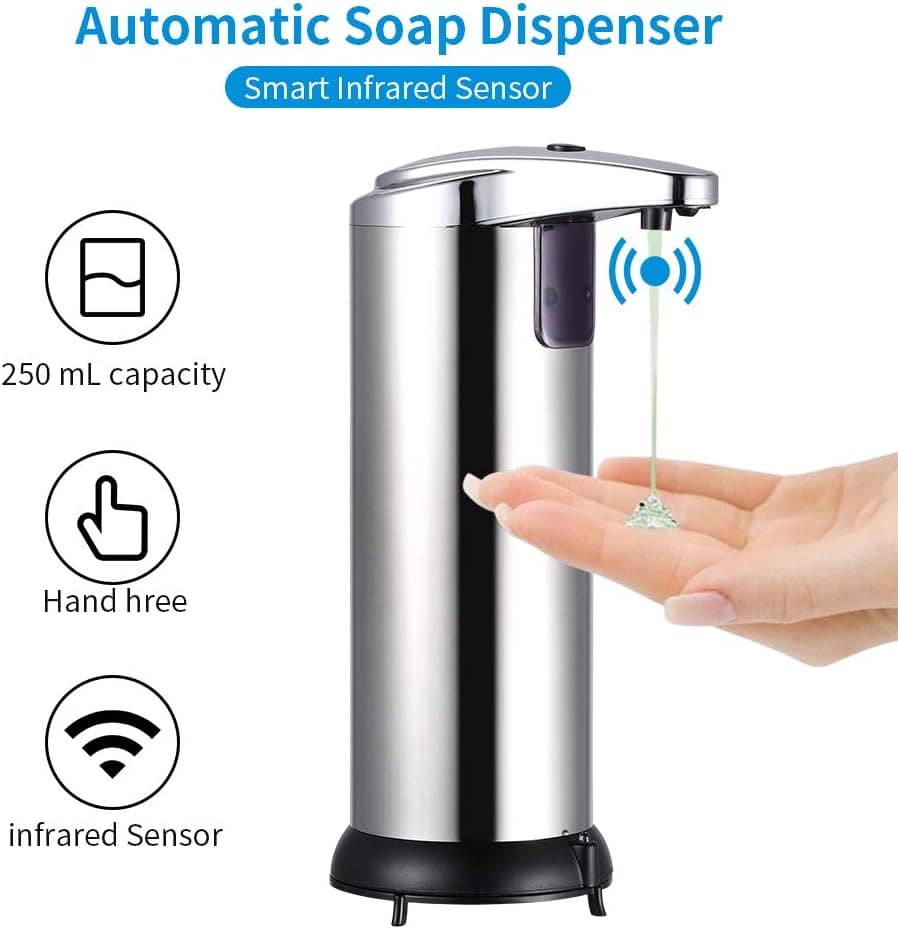 Distributeur automatique de savon liquide avec capteur infrarouge intelligent 250 ML — صورة 1