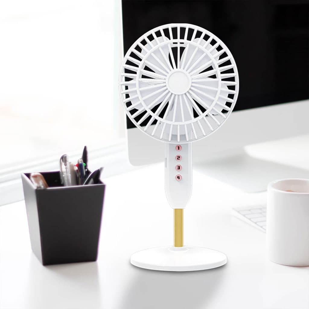 Mini Ventilateur de Bureau Portable USB - Ultra-Silencieux avec Batterie 1200mAh - مروحة المكتب اللاسلكية والمحمولة فائقة الهدوء بـ 3 سرعات - Produits de saison - صورة 4