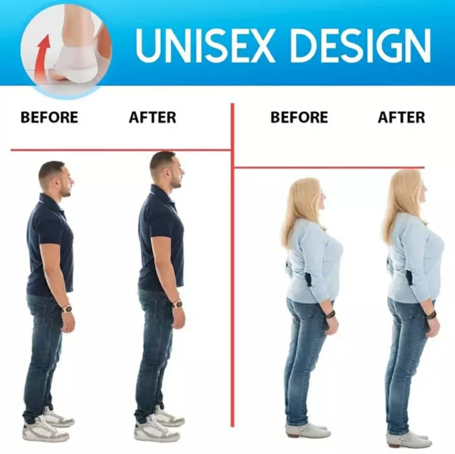 Talon en silicone pour augmenter la hauteur – Unisexe — صورة 6