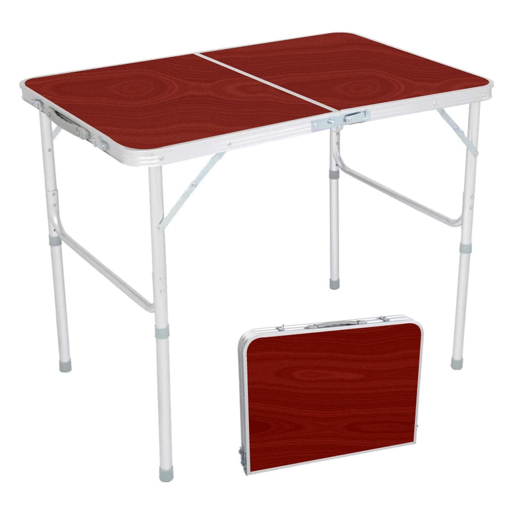 Table pliante valise Portable en métal aluminium 120 x 60 x 70 cm — صورة 2