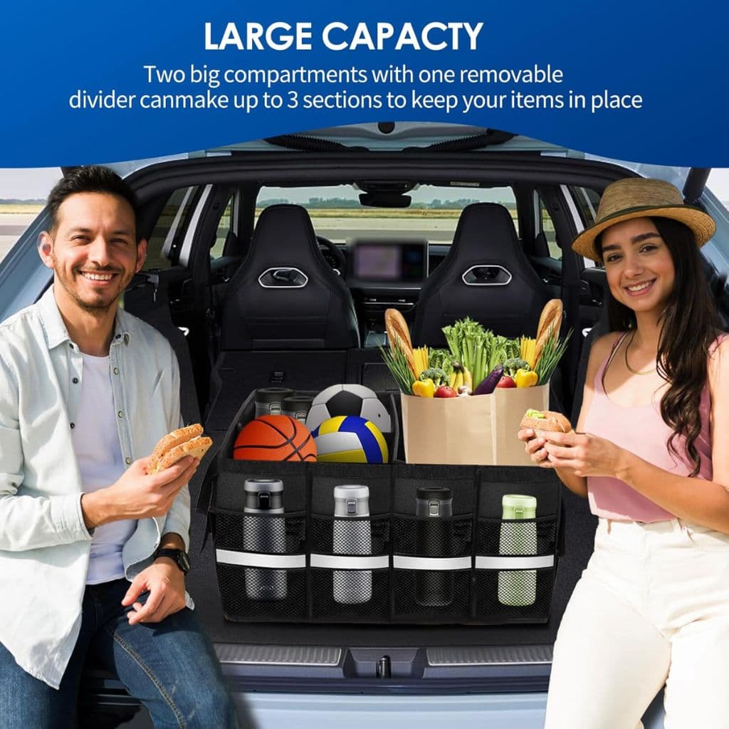 Organisateur de Coffre Pliable et Imperméable avec Multi-Compartiments – صندوق تنظيم الأغراض قابل للطي ومقاوم للماء — صورة 4