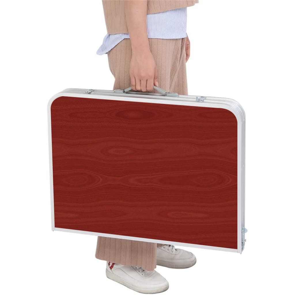 Table pliante valise Portable en métal aluminium 120 x 60 x 70 cm — صورة 5