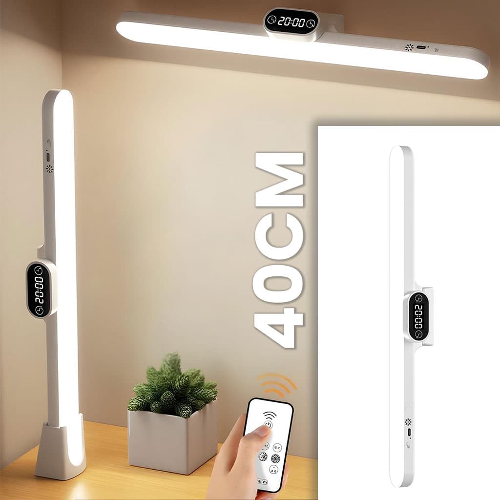 Barre lumineuse LED rechargeable tactile avec 3 modes de couleurs et minuterie GM – مصباح مغناطيسي قابل للتثبيت في عدة أماكن — صورة 1