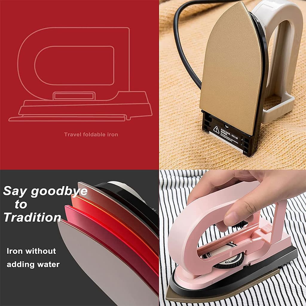Mini Fer à Repasser Portable avec Température Réglable – مكواة ملابس محمولة — صورة 5
