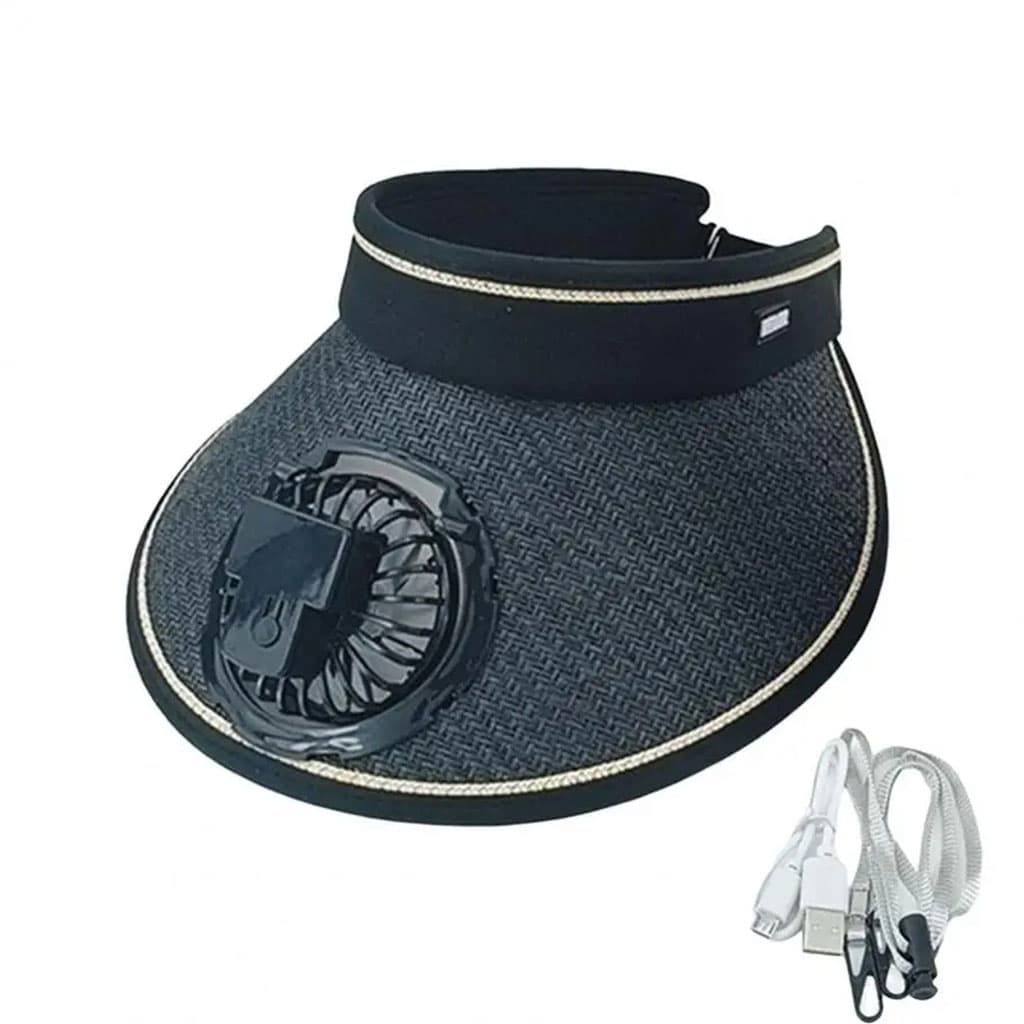 Casquette d’été avec Ventilateur de Refroidissement – قبعة مع مروحة تعمل بالطاقة الشمسية — صورة 6