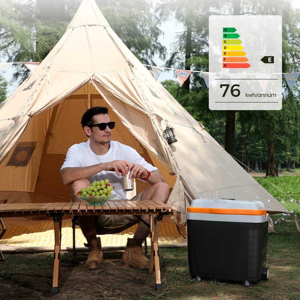 Glacière et Réchauffeur Thermoélectrique Portable 28L avec Roues - ثلاجة وسخان متنقل سعة 28 لتر - Vacance & Loisir - صورة 4