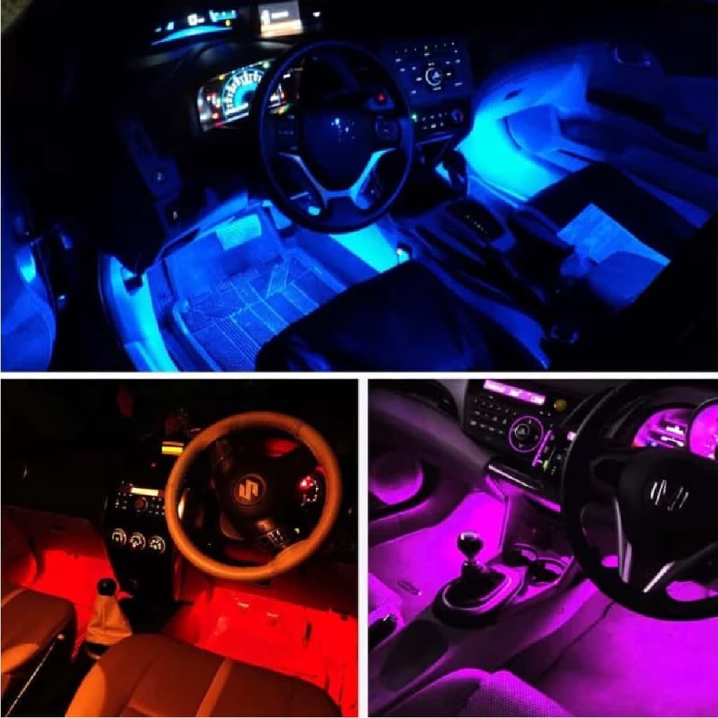 Kit de bandes lumineuses LED pour intérieur de voiture Rgb — صورة 2