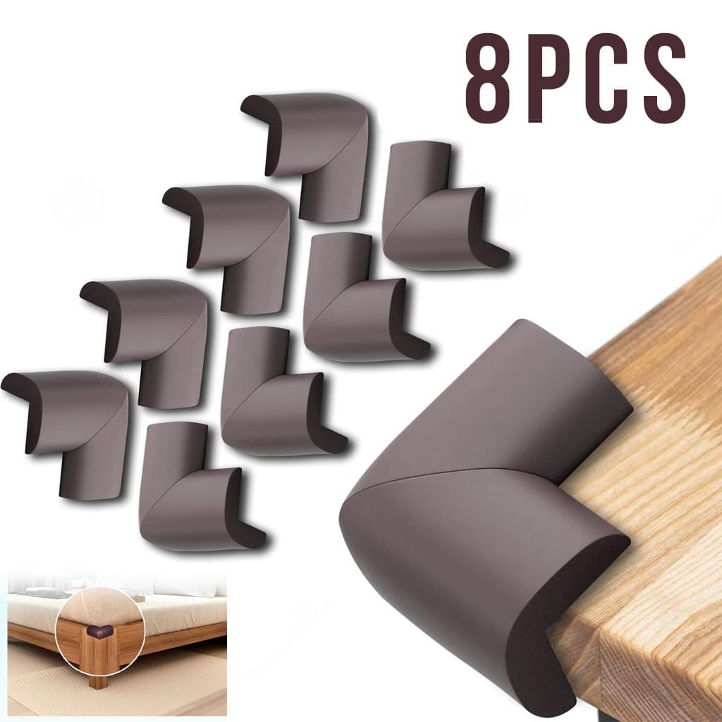 Protections souples en mousse pour les bords et les angles des meubles 8pcs – طقم حماية الأطفال — صورة 1