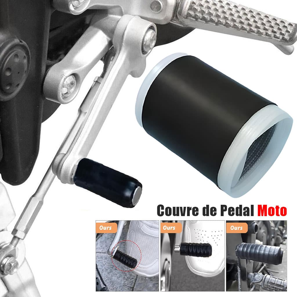 Protège Chaussures pour Moto en Caoutchouc Durable – أداة حماية الأحذية لسائقي الدراجات — صورة 1