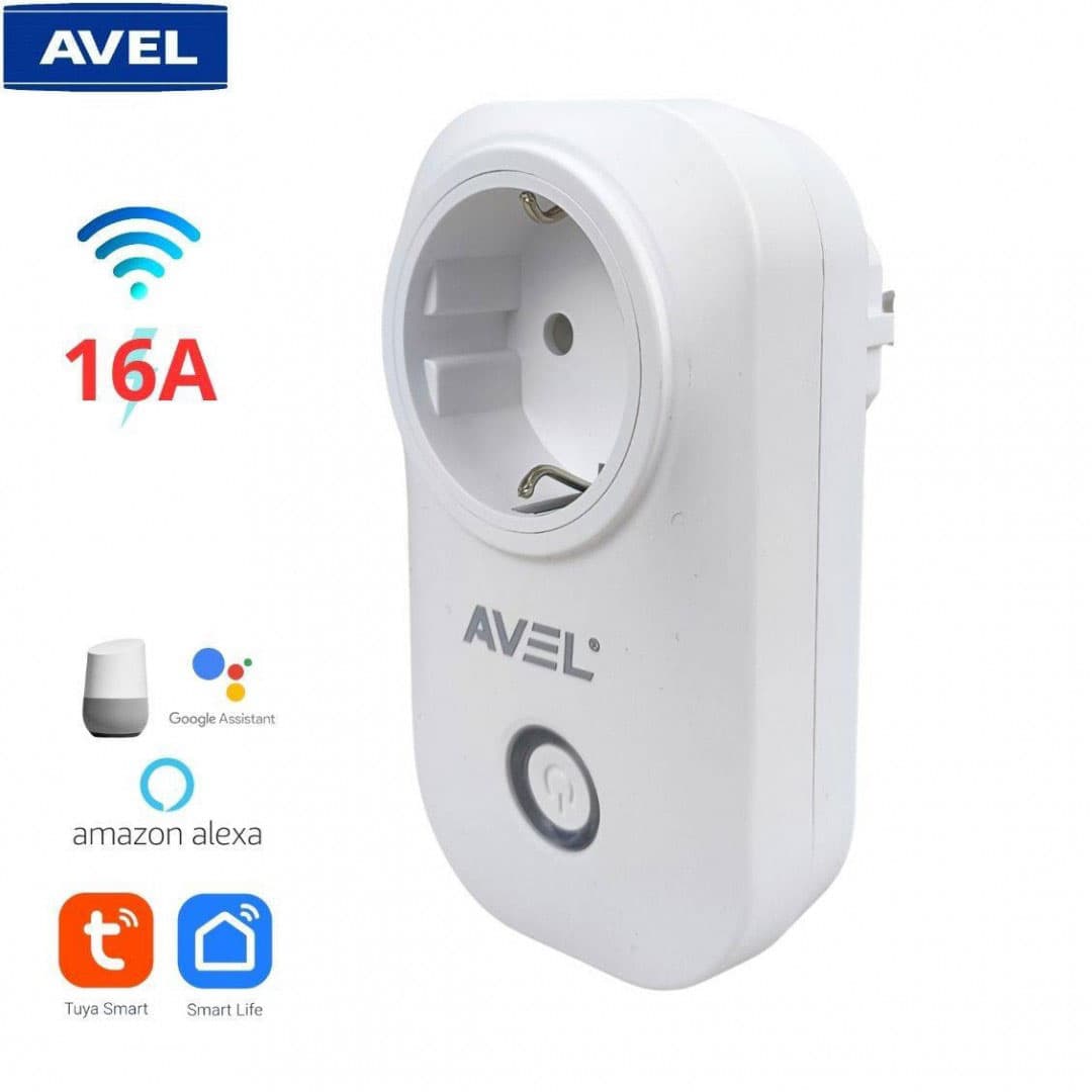 مقبس طاقة ذكي WiFi | AVEL Prise Commande Vocale GM | تحكم صوتي — صورة 1
