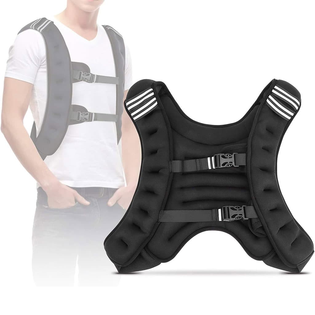 Gilet lesté d’entrainement 5KG réglable avec bretelles élargies – صدرية تدريبات للمحترفين — صورة 2