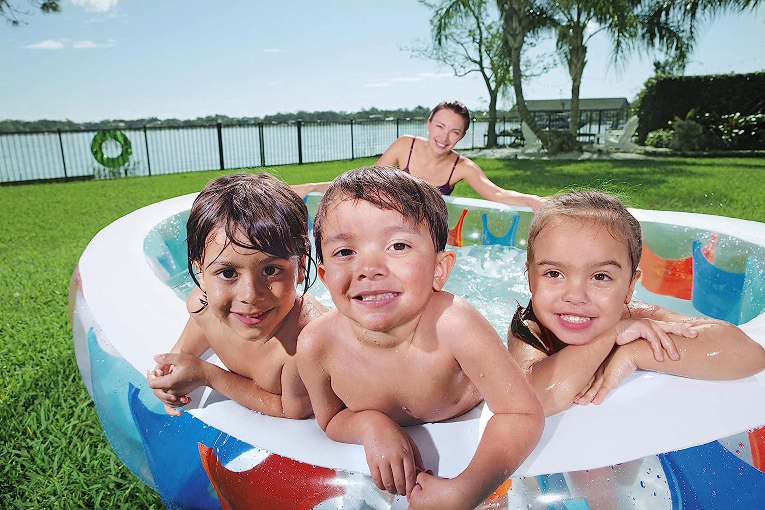 Piscine Elliptique Gonflable Familiale Bestway 54066 — صورة 4