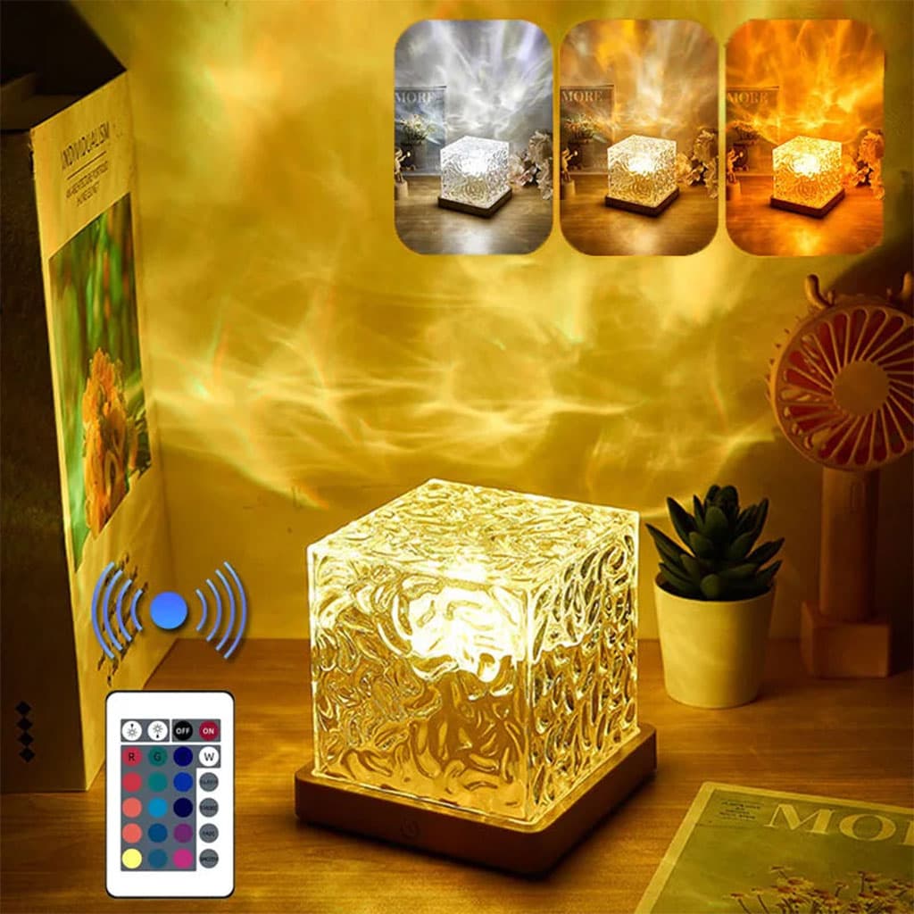 Lumière à motif d’eau dynamique USB Veilleuse Rotative — صورة 1
