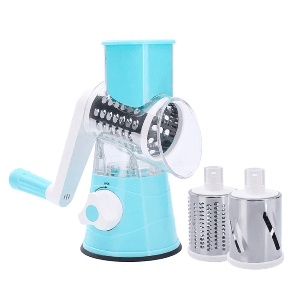 Coupe-légumes rotatif manuel multifonctionnel – الجهاز اليدوي المساعد مبشرة وقطاعة متعددة الاستعمالات للمكسرات والخضار والجبن — صورة 3