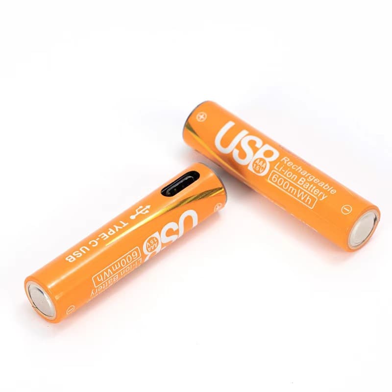 بطاريات AAA قابلة للشحن | Piles USB Type-C | 4 قطع حجم صغير — صورة 5