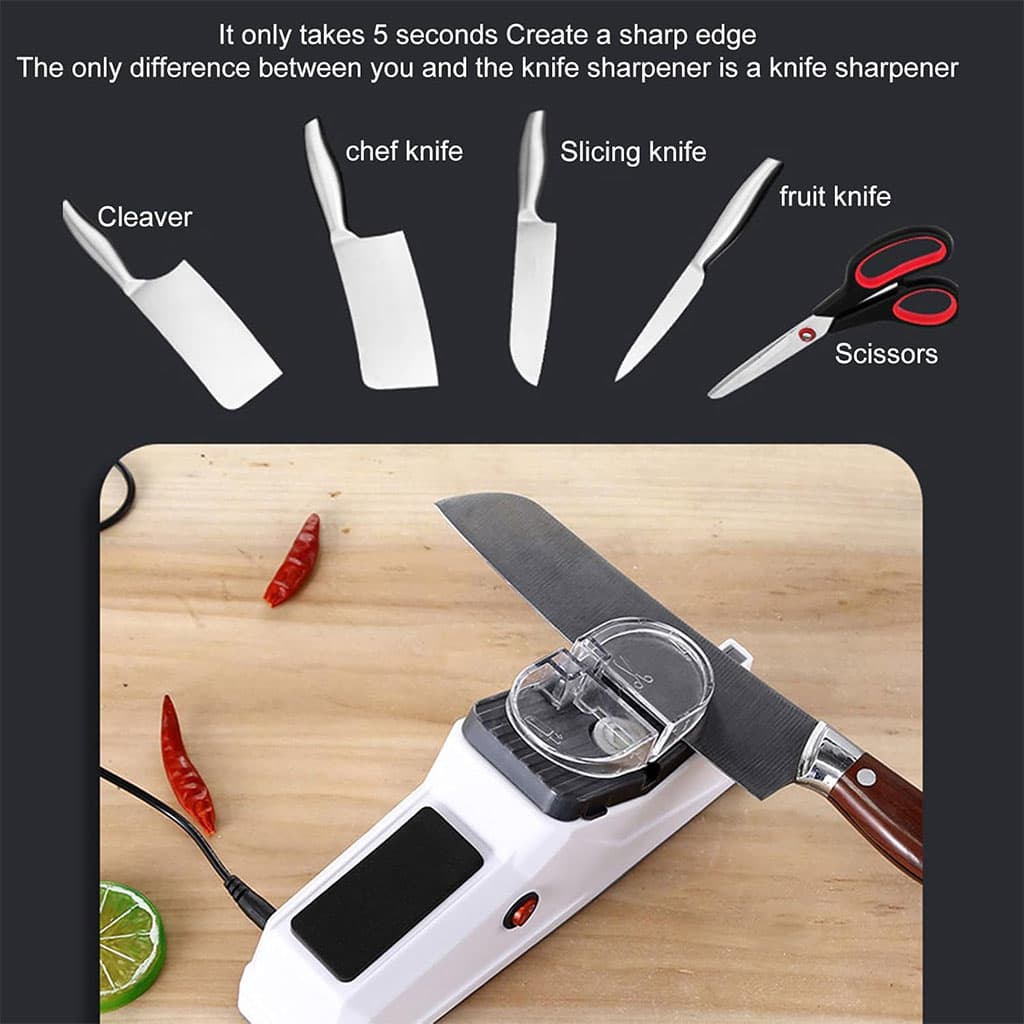 Aiguiseur Électrique Multifonctionnel Pour Couteaux et Ciseaux - مسن سكاكين كهربائي - Cuisine - صورة 7
