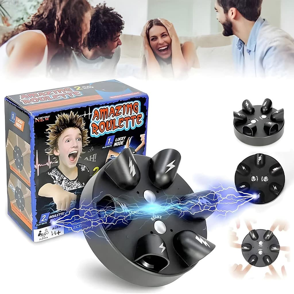 Jeu de Roulette à Choc Électrique Multi-joueurs – جهاز كشف الكذب الكهربائي — صورة 1