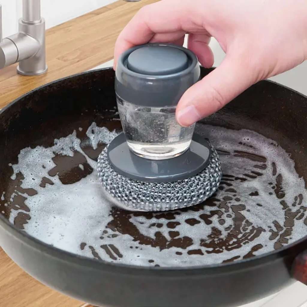 Brosse à Main avec Distributeur de Savon pour Cuisine – فرشاة يدوية بموزع صابون للمطبخ — صورة 6