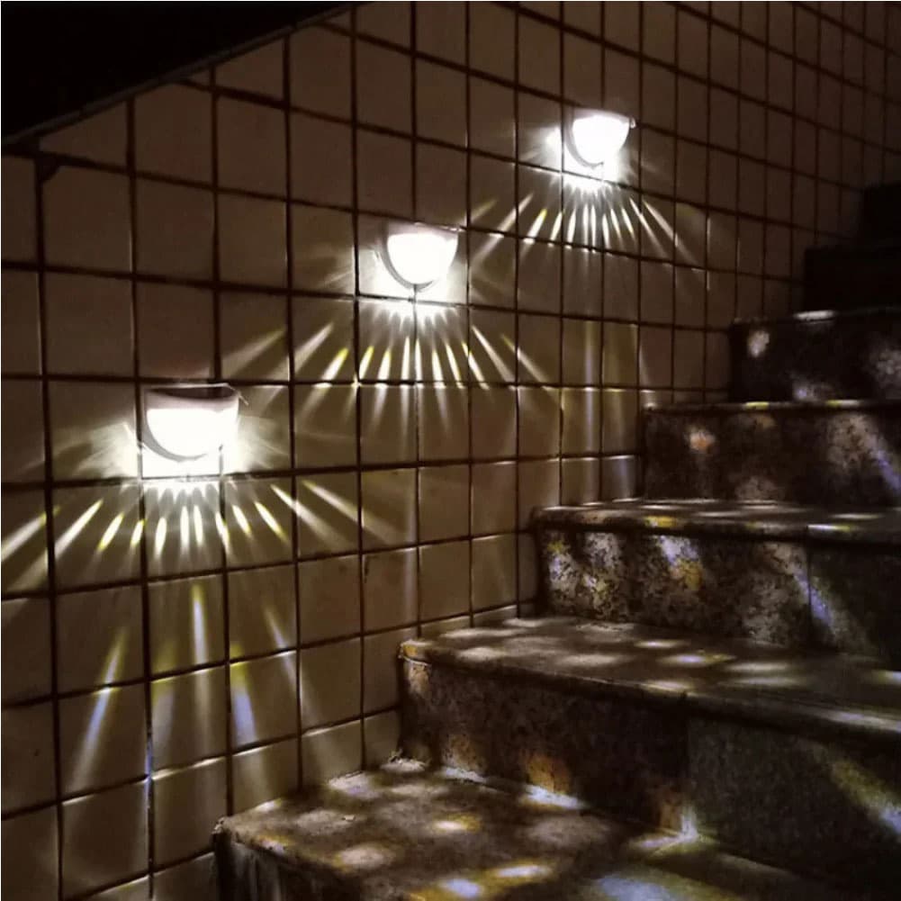 Pack 4 Lampes solaires pour clôture imperméable IP65 – مصابيح الإنارة الخارجية — صورة 5