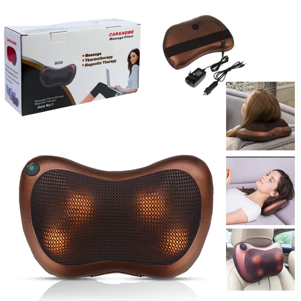 Oreiller Masseur chauffage IR, à partir du réseau 220 V et allume-cigare LuazON LMZ-046 — صورة 1
