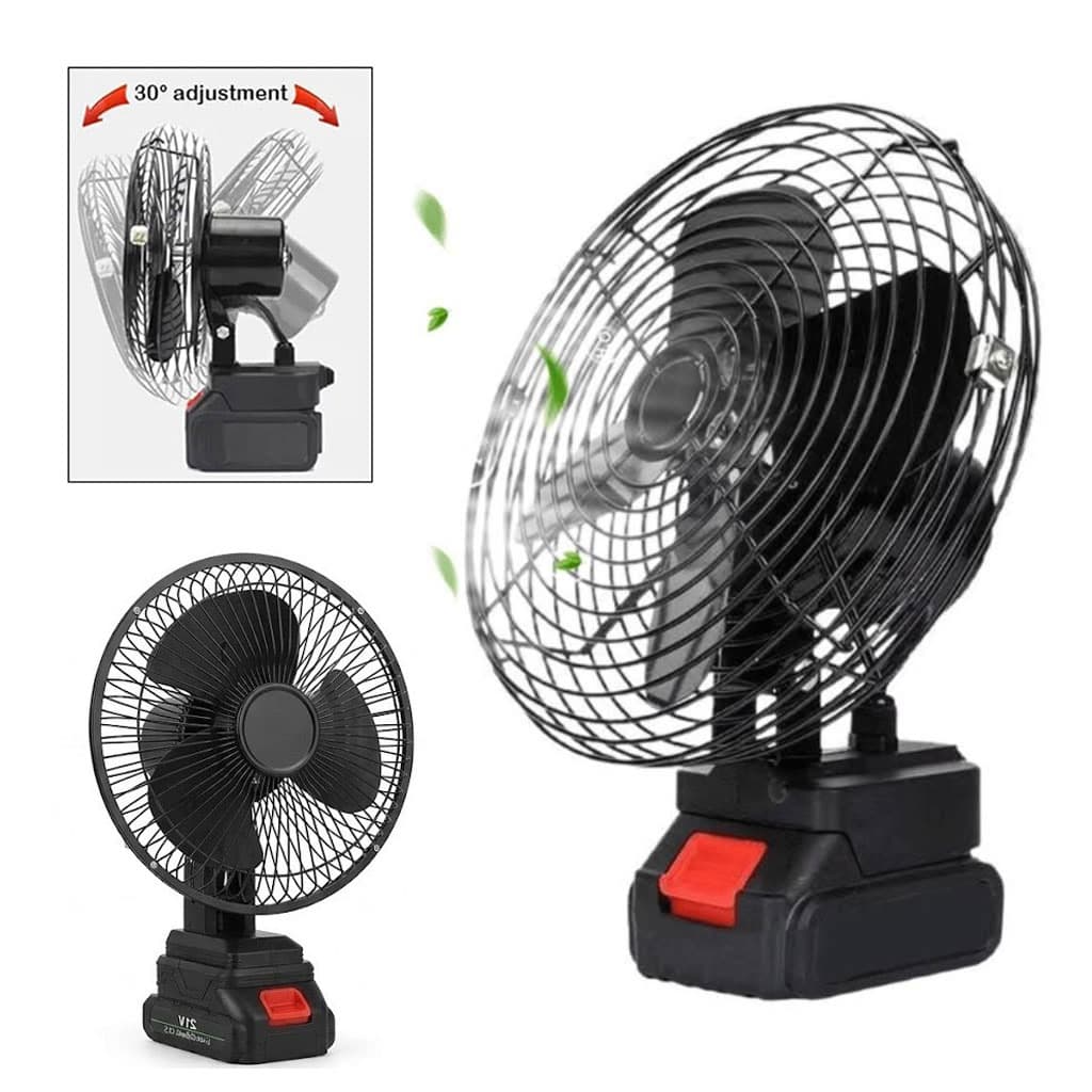 Ventilateur de Table Rechargeable avec Batterie Lithium 24V - مروحة مع بطارية كبيرة قابلة للشحن - Camping et Randonnée - صورة 1