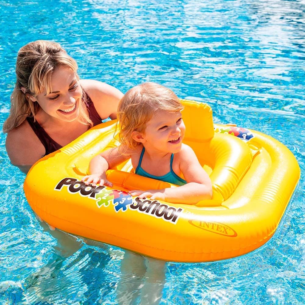 Bouée Culotte Gonflable Intex Pool School pour Bébé 56587EU - عوامة المقعد المربعة المنفوخة للأطفال من إنتكس - Vacance & Loisir - صورة 1