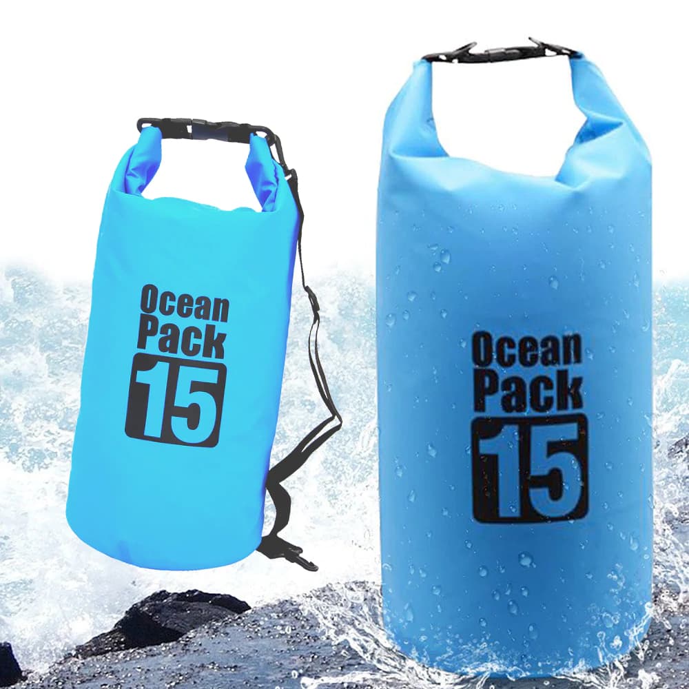 Sac Étanche Ocean Pack Dry Bag 15L Haute Résistance avec Double Bretelles - حقيبة مقاومة للماء بالكامل بسعة 15 لتر - Vacance & Loisir - صورة 11
