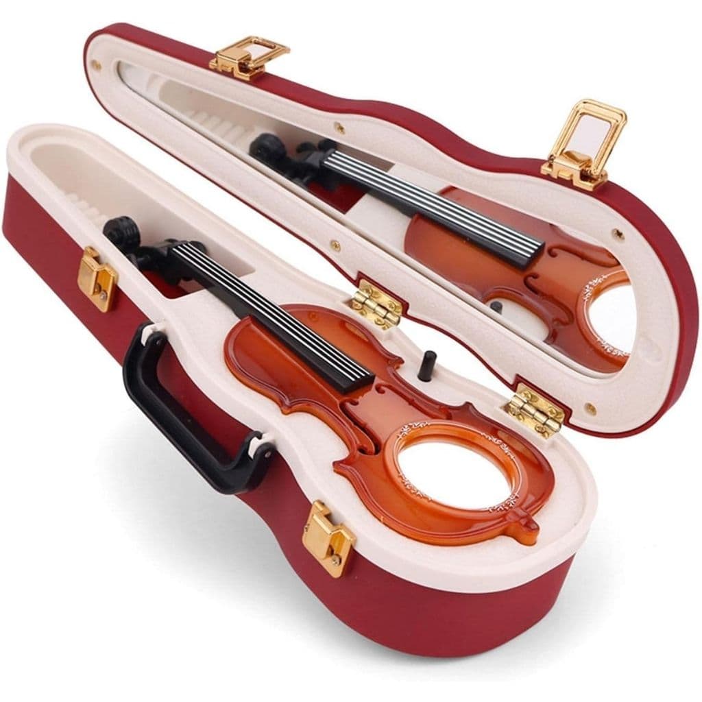 Boîte à Musique Vintage avec Déesse Rotative et Mécanisme de Violon – صندوق موسيقى مع آلية كمان — صورة 3