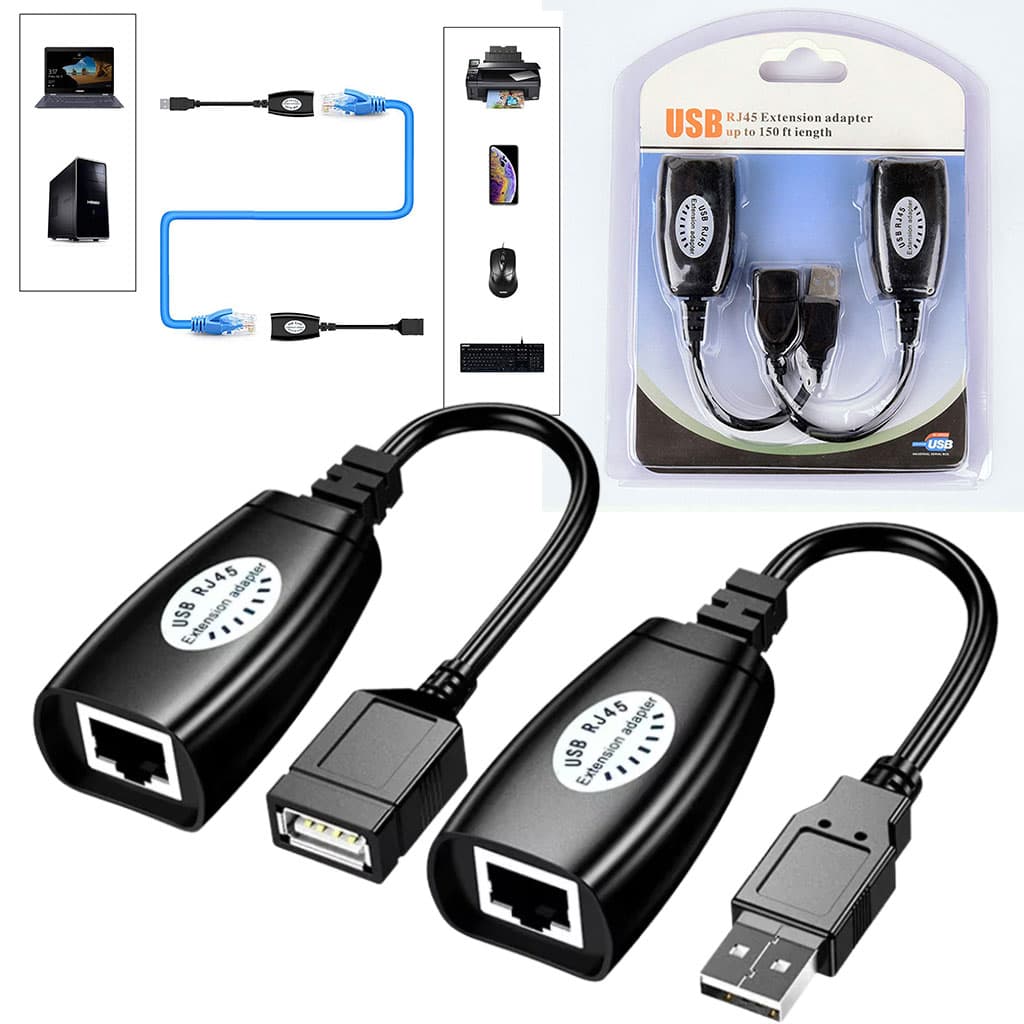 Rallonge de câble USB sur RJ45 2Pcs Longueur jusqu’à 150 m — صورة 1