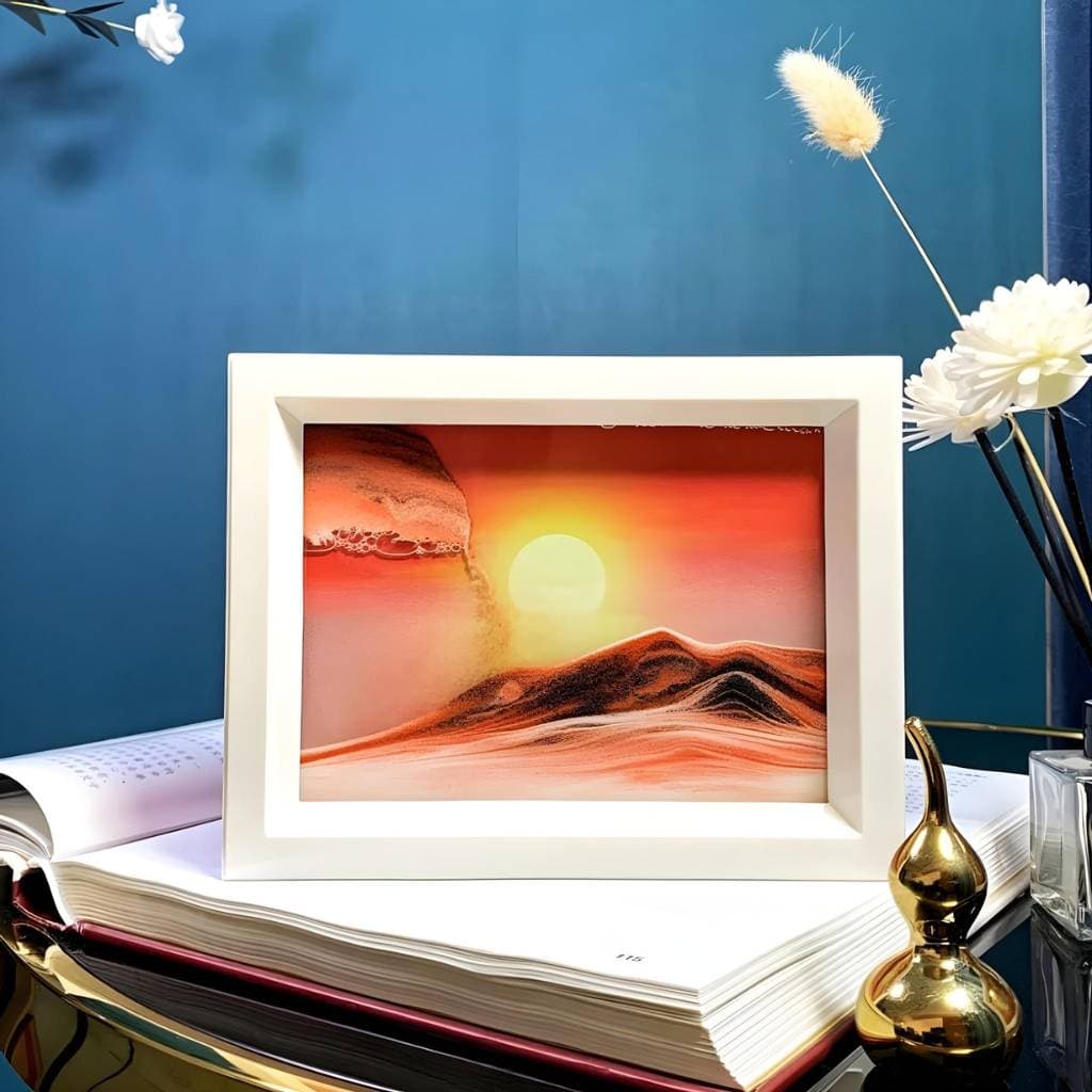 Tableau de Sable en Mouvement et miroir 3D – لوحة رملية ثلاثية الأبعاد مع مراة متحركة — صورة 1