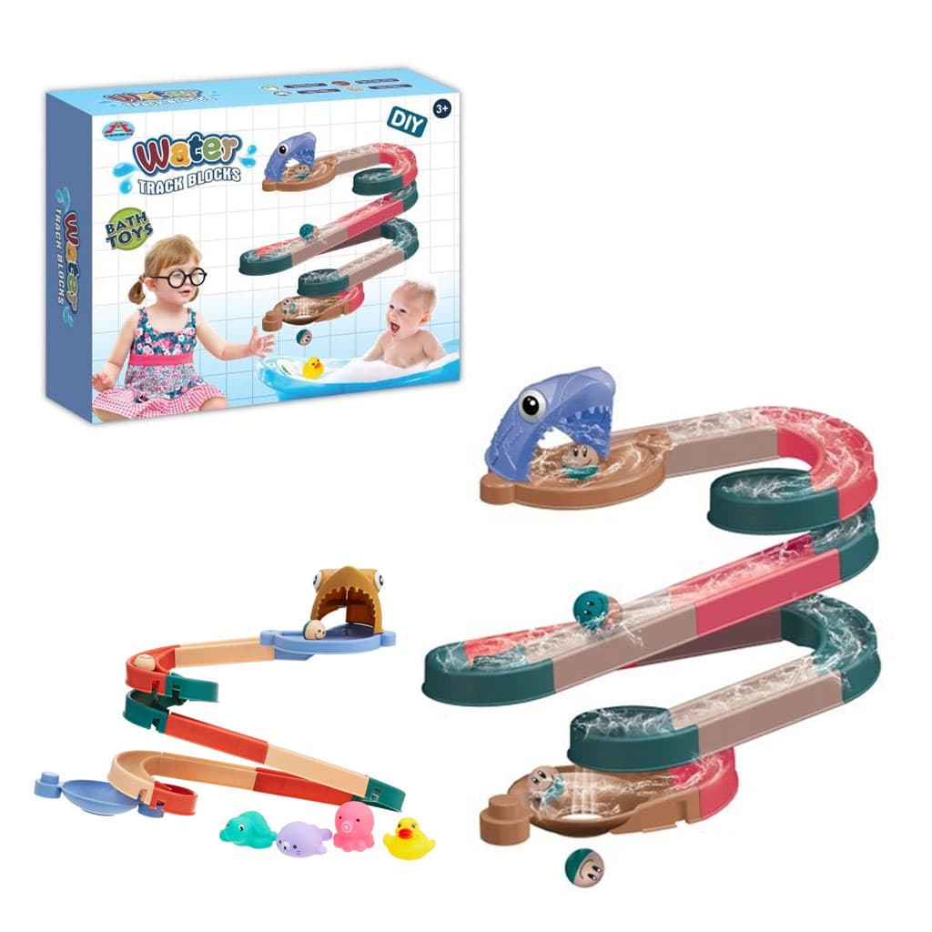 Jouets de bain cascade pour enfants, bricolage et glissière d'eau — صورة 1
