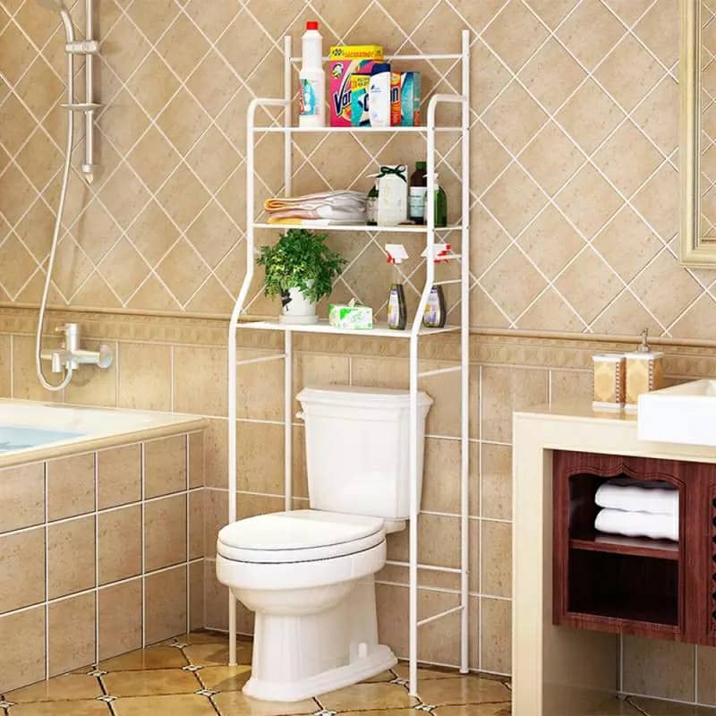 support de rangement en acier inoxydable pour salle de bain WC — صورة 8