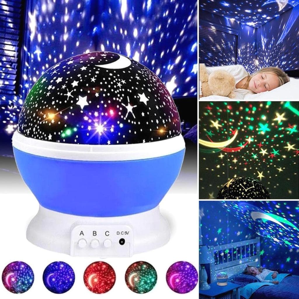 Projecteur LED rotatif produisant l’image d’un ciel étoilé, idéal pour la chambre d’un enfant — صورة 8