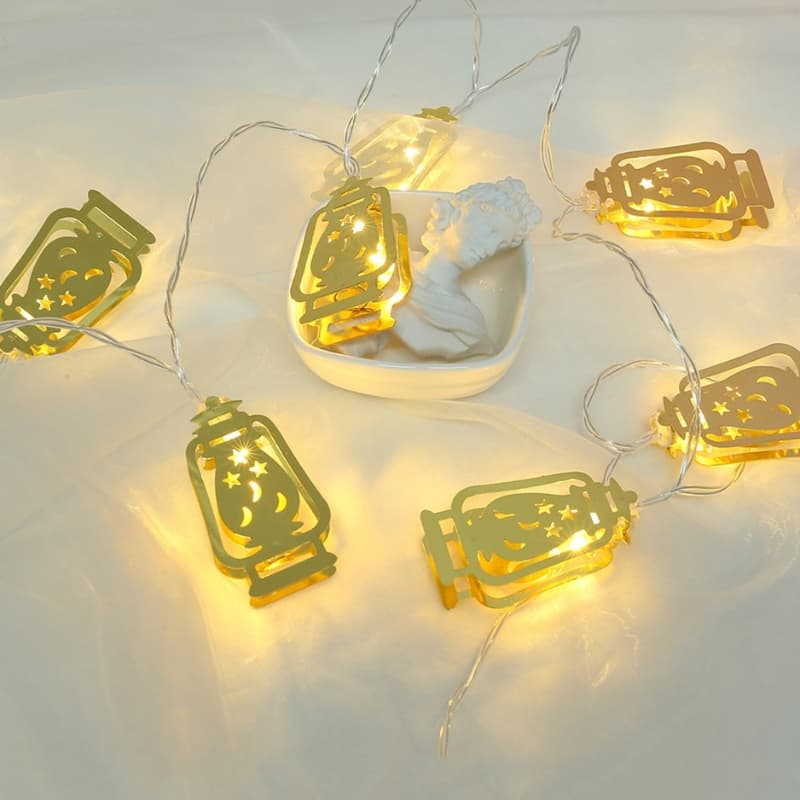 Guirlande lumineuse Fawanis de Ramadan 1.6 M / 10PCS - أضواء زينة رمضانية من فوانيس — صورة 3