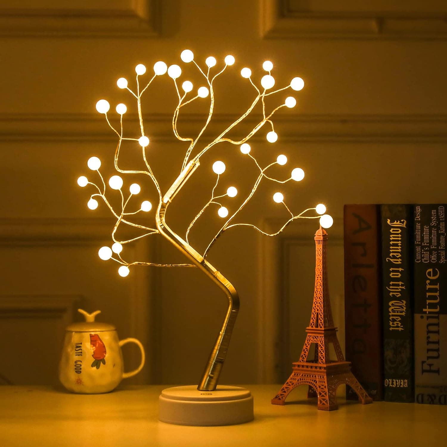 lampe de Table Arbre lumineux style bonsaï — صورة 1