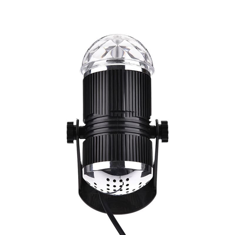 Projecteur boule cristal Rotative à Commande Vocale, Laser RVB LED 220V — صورة 3