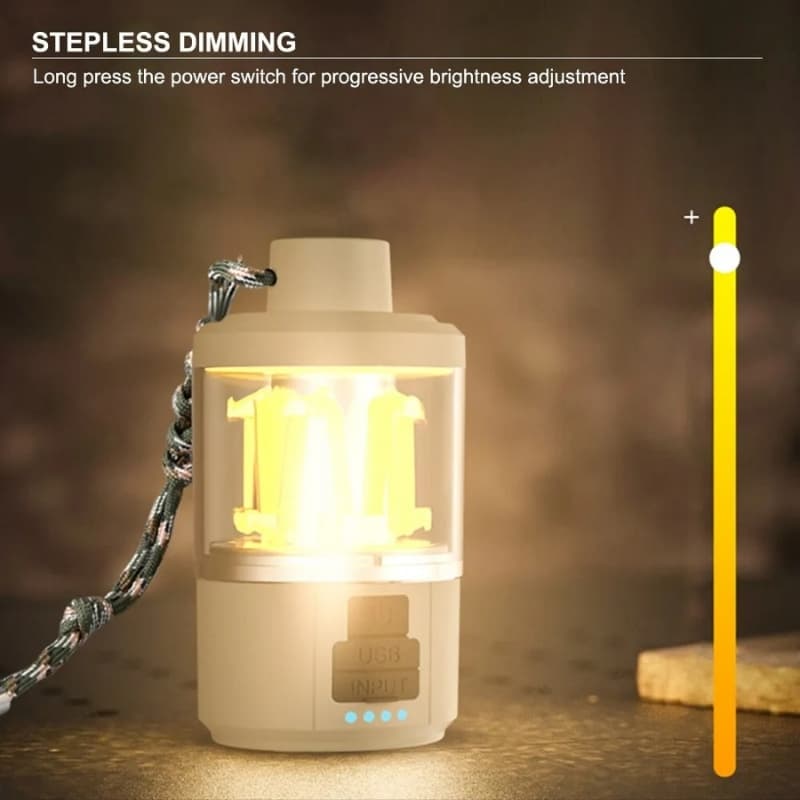 Lanterne Led Portable d'extérieur avec chargement de Type C, Power Bank, lampe de tente, fonction batterie externe — صورة 4
