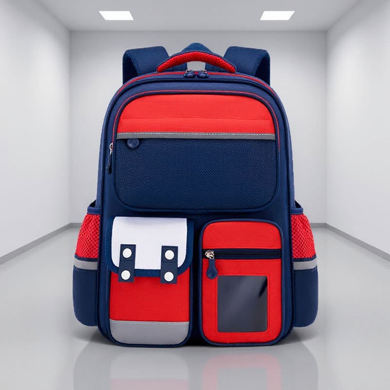 Sac à Dos Enfant pour École primaire de Haute Qualité Bleu et Rouge – حقيبة ظهر مدرسية للأطفال أزرق وأحمر — صورة 4