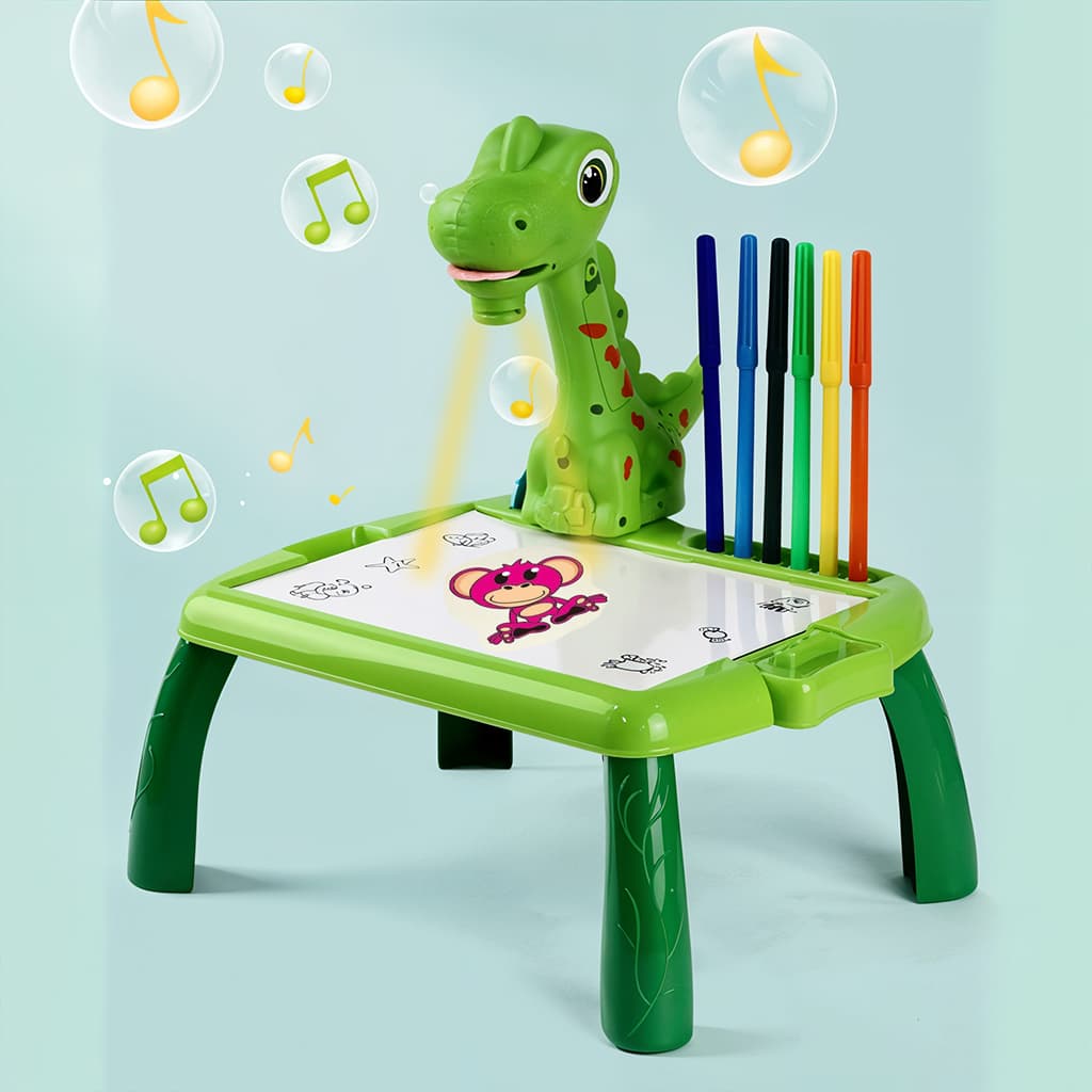 Projecteur de dessin Dino pour enfants avec 24 motifs colorés — صورة 2