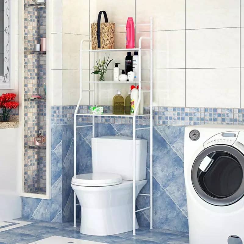 support de rangement en acier inoxydable pour salle de bain WC — صورة 6