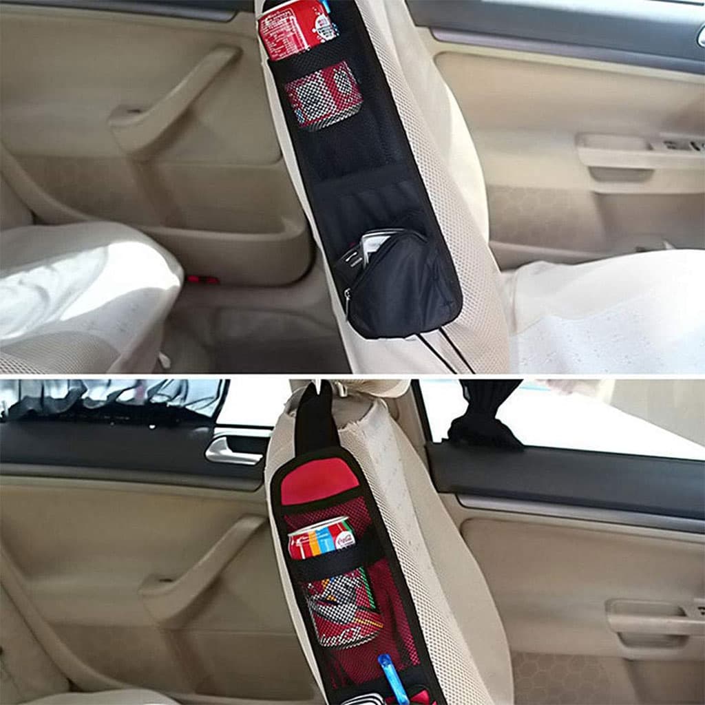 Organisateur latéral de siège de voiture multi-poches 1PCS – منظم أغراض في السيارة — صورة 6