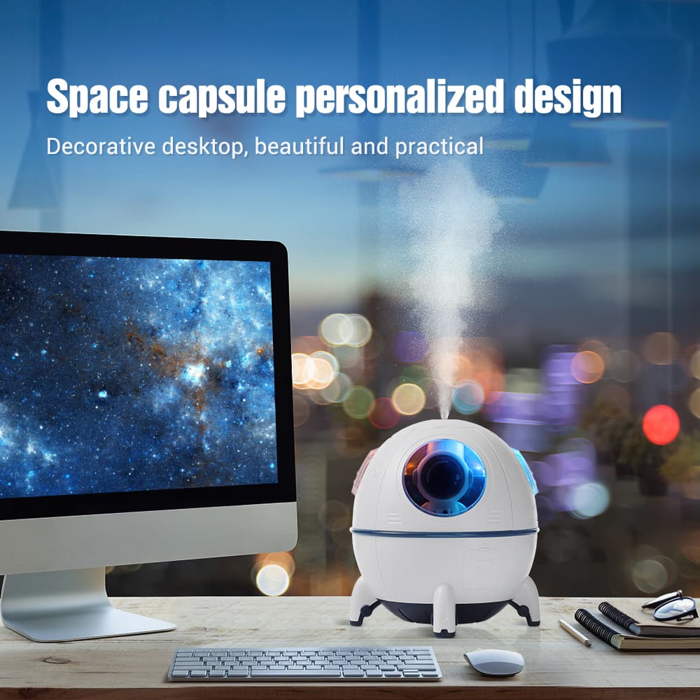 Humidificateur d'air électrique Spacecraft avec lumière LED — صورة 2